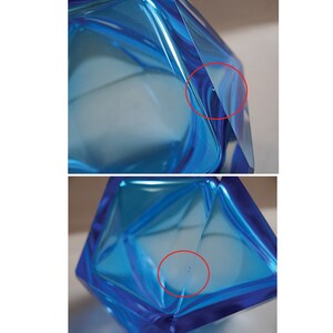 BLUE GLASS BOX; Pretty Art Deco Style Box, 20th Century Object From the