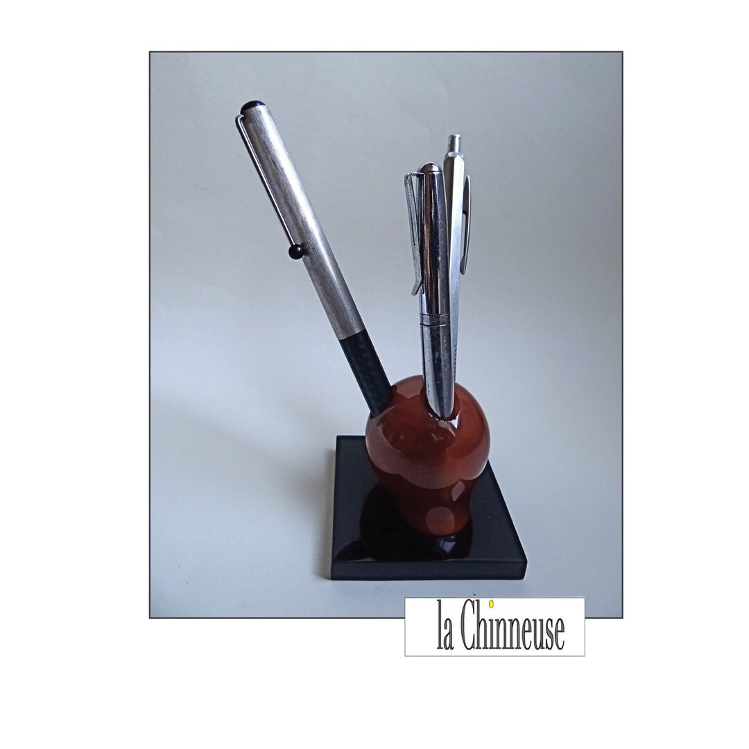 VINTAGE Art Deco PEN HOLDER Vintage 30s Bakelite Pen Holder Collectible