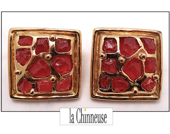 VINTAGE EARRINGS Christian LACROIX / Vintage Chris
