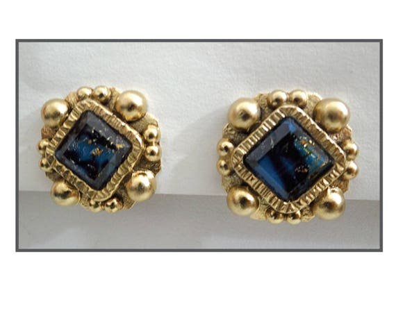 HENRY Signed Earrings; Vintage Henry Perichon Ear… - image 8