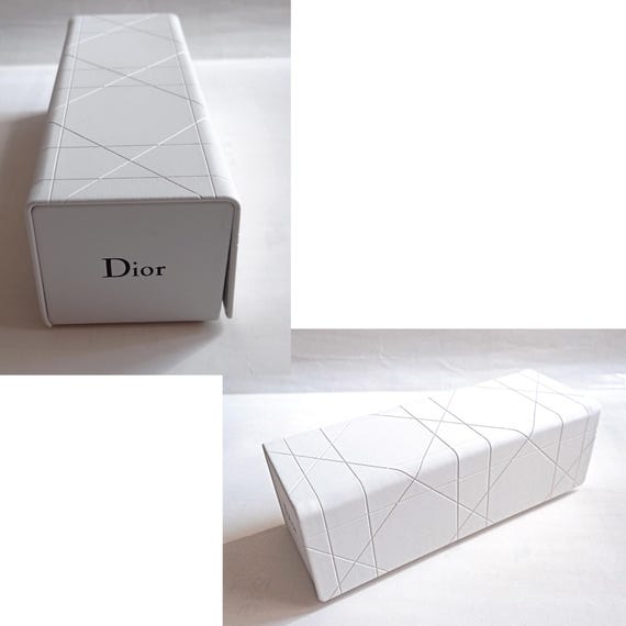 Dior ホワイト レザー メガネケース