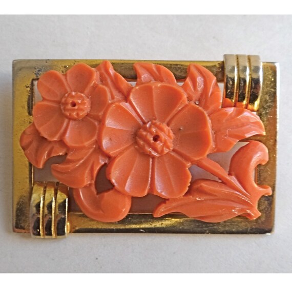 ART DECO BROOCH; Antique Brooch Signed Fabon Fse Paris, Jacob & Bengel Brooch; 1930s; For Her and Him; Antique French Signed Jewelry. View 6