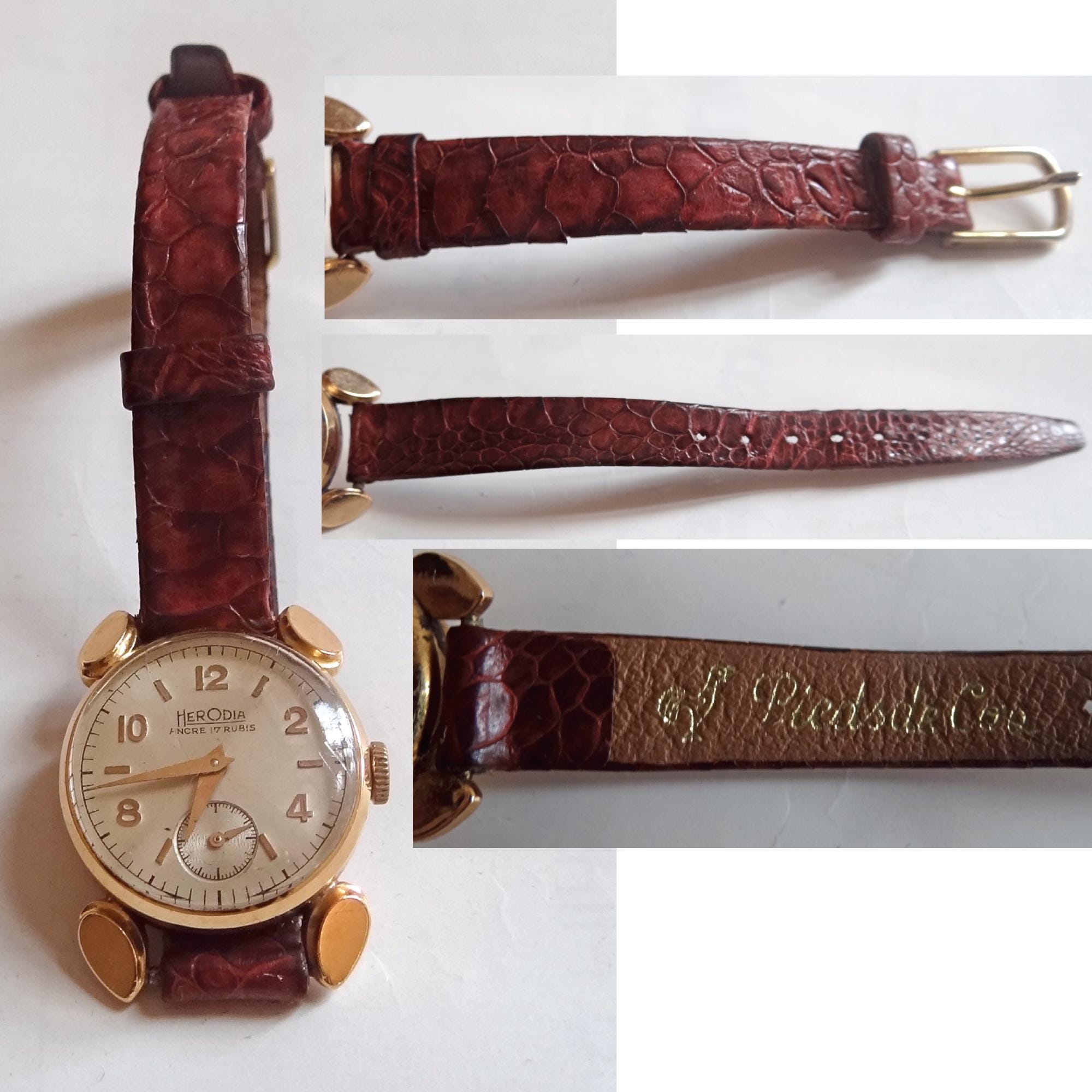 HERODIA Women's Wristwatch; 18 Carat Gold Case, Vintage Swiss