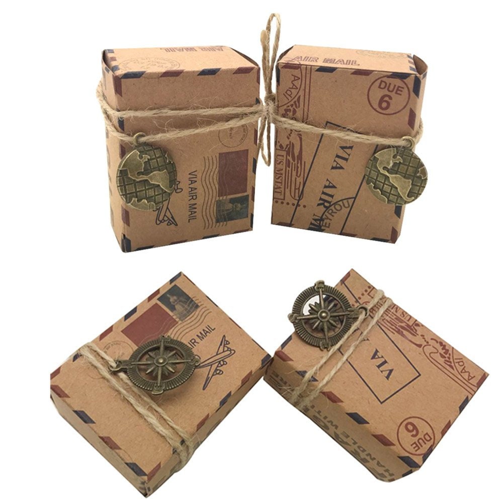 SET of 10 Mini Suitcase Favor Box Party Favor Candy Box Etsy