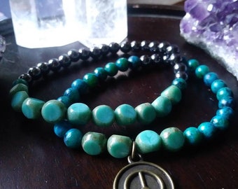 World peace bracelet set.