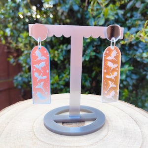 Dragon Rider arch earrings | laser cut acrylic earrings