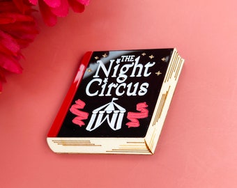 The Night Circus book brooch | lasercut acrylic brooch