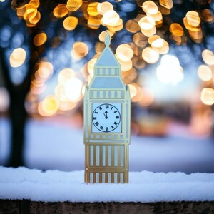 Big Ben-broche | lasergesneden acrylbroche