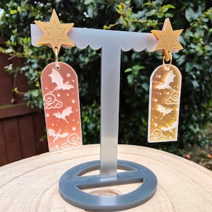 Fourth Wing arch earrings | laser cut acrylic earrings | dragon rider