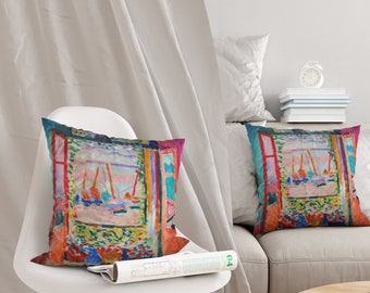 Henri Matisse 'Open Window' Art Pillow Cover - 18x18
