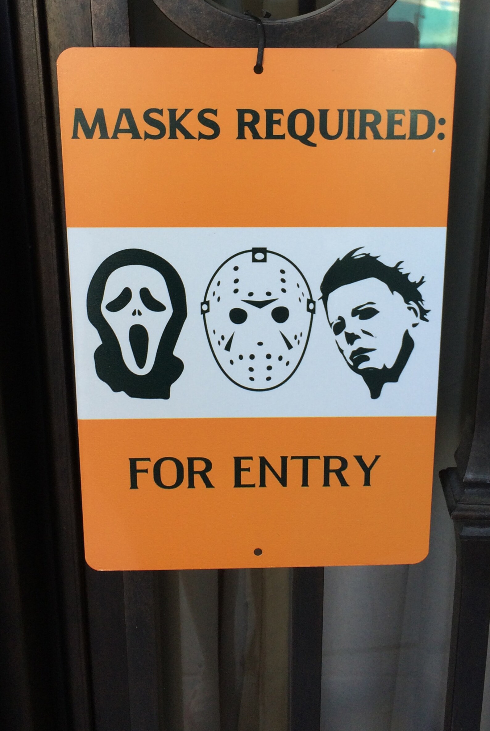 Masks Required Sign Funny Halloween Sign Metal Print Sign Etsy