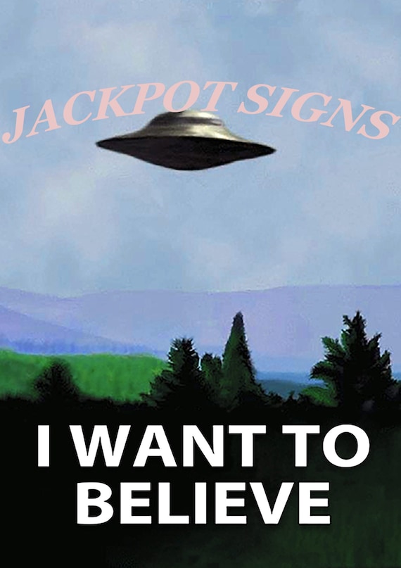 I Want to Believe X-files Poster - Etsy