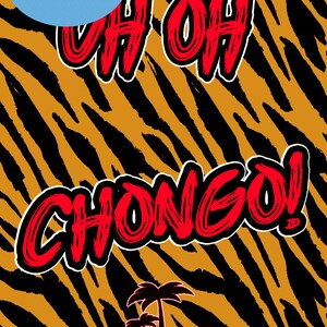 Uh oh Chongo Sign Metal Sign Retro Sign Danger Island Banana Splits 70s TV  Nostalgia 8x12 12x16 uh oh chango
