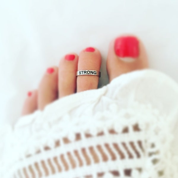 Strong Adjustable Affirmation Toe Ring