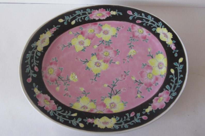 Nippon Rare japon antique Plaque peinte à la main Etsy