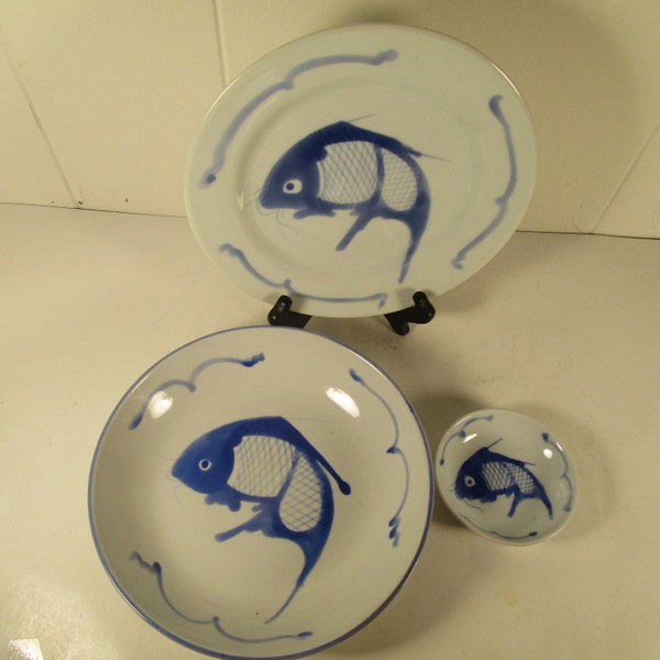 Fish Dinnerware Etsy