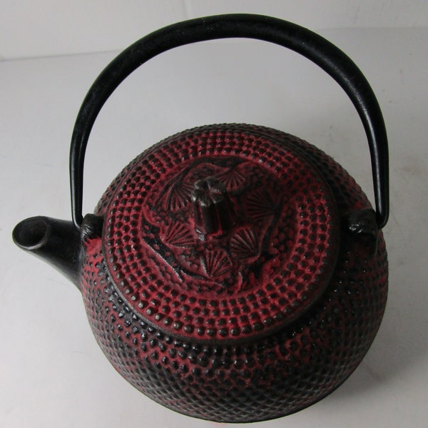 Japanese Tetsubin Cast Iron Kettle Teapot Vintage