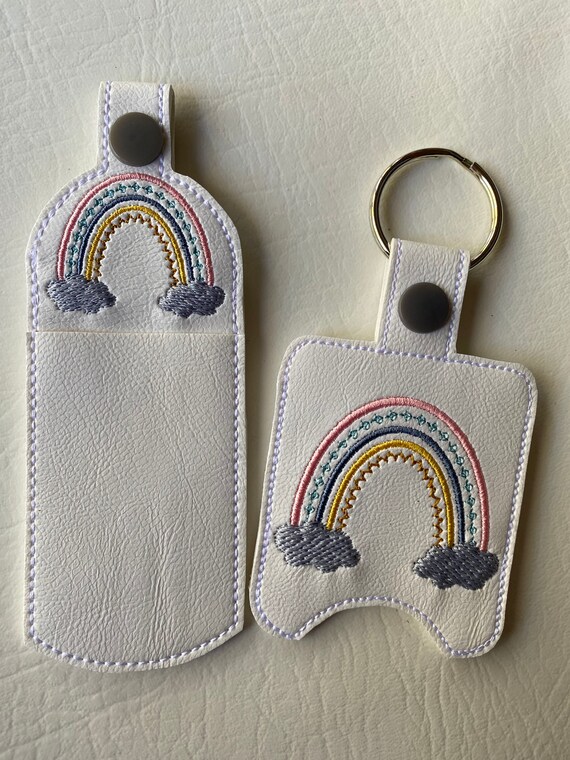 Boho Rainbow Hand Sanitizer Holder and Lip Balm Holder Gift Etsy