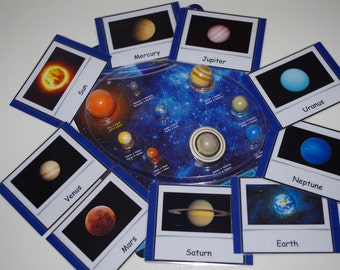 Solar System Safariology Safari toob Montessori matching, Planets of the Solar System, Montessori educational early learning materials