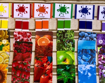 Montessori Colors Sorting Activity--Primary and Secondary Colors--Color Tablets box 2 extension exercise PDF file
