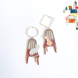 Story No.003 I Waiting For You I Brass Stud Earrings I Hand Painted I Handmade in England I Story Jewellery