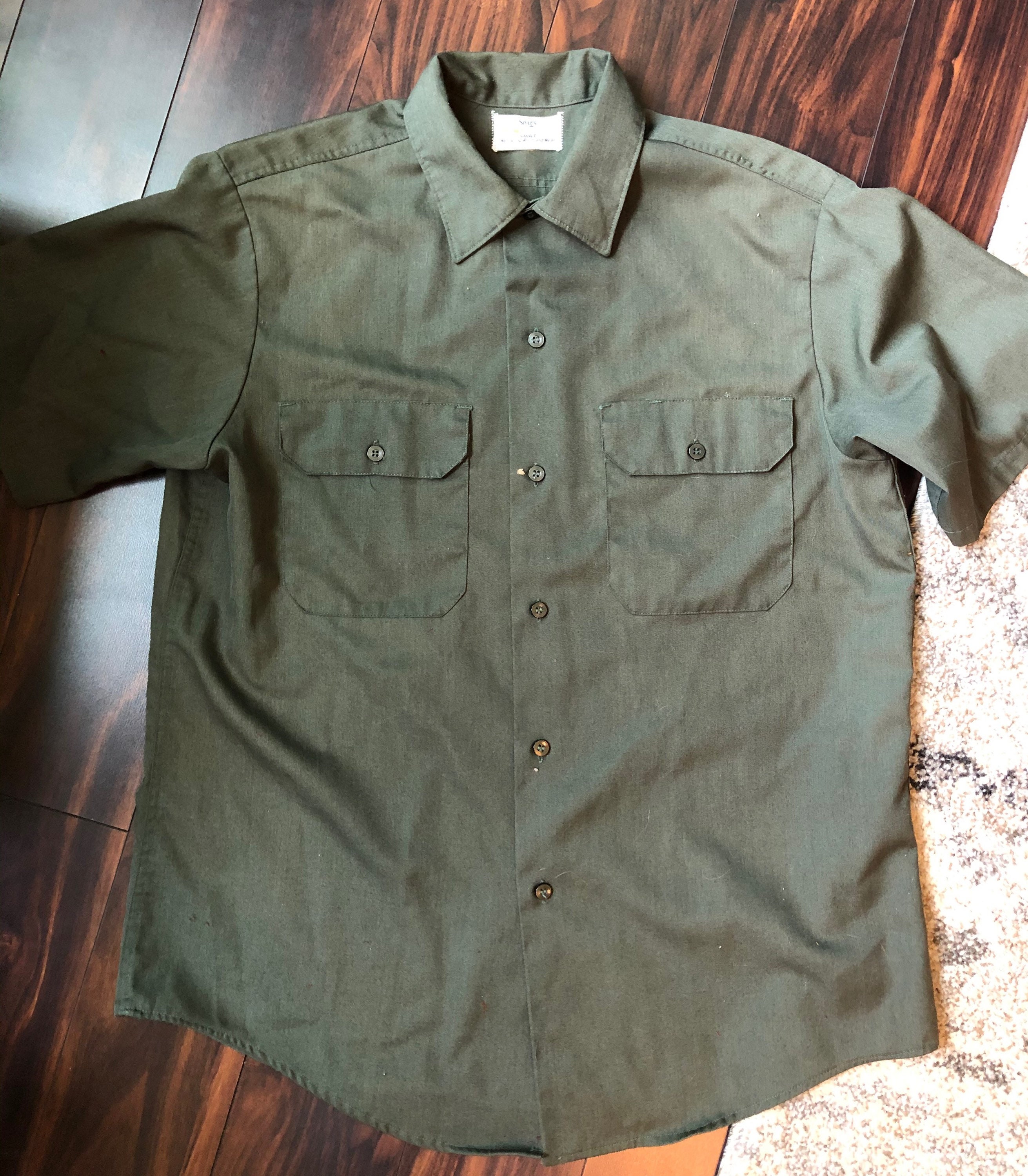 SEARS製 ～1960s WORK SHIRT（16/ デッドを1ウォッシュ）｜シャツ