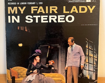 Vintage My Fair Lady Vinyl Record album Julie andrews Rex Harrison