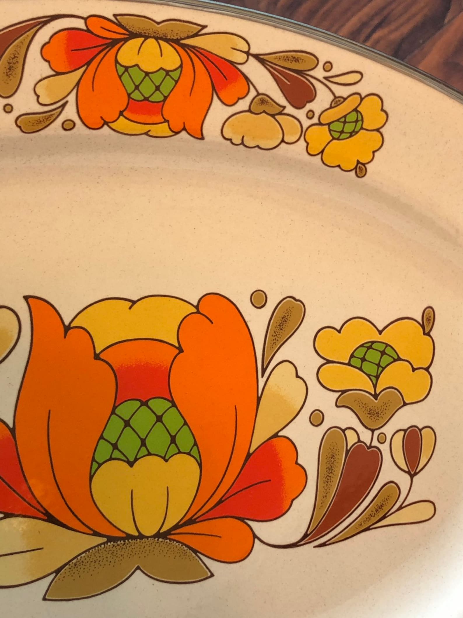 Large Vintage 1970s Enamelware Tray Sanko Ware Japan Country Etsy
