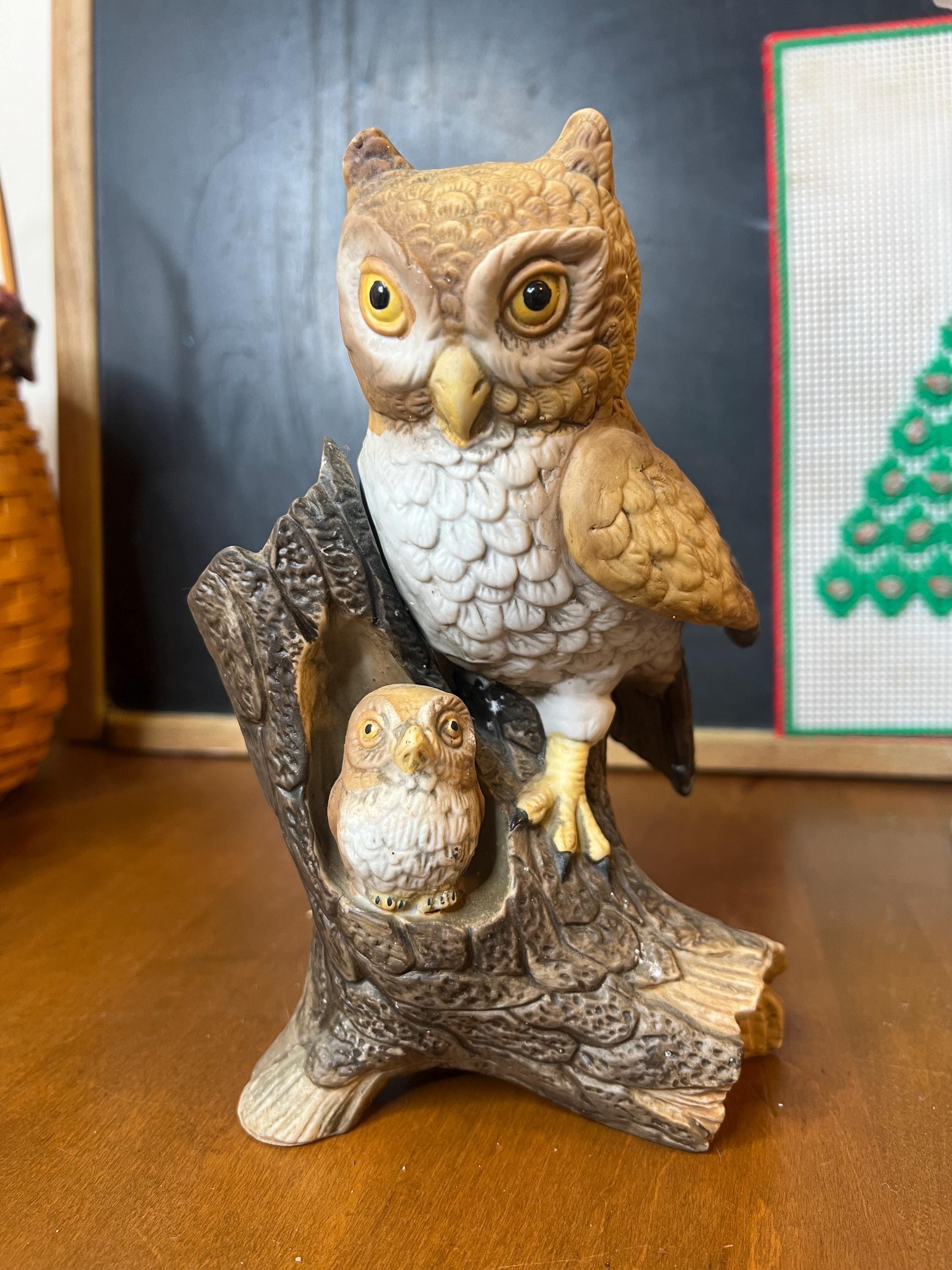 Vintage UCGG owl figurine made in Japan 1970s