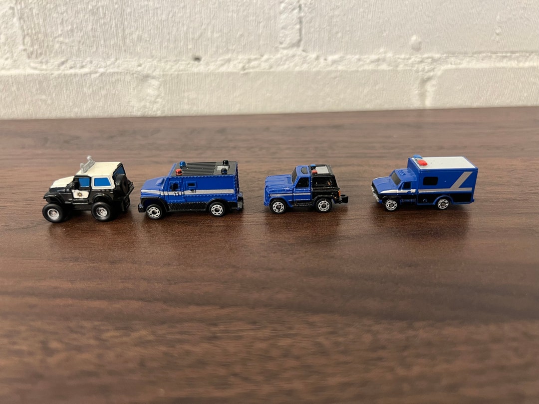 4 Vintage Micro Rescue Cars Sheriff Jeep Ambulance Micro Machines - Etsy