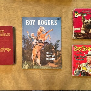 Vintage Roy Rogers Book Lot souvenir program Bullet Trigger Cowboy