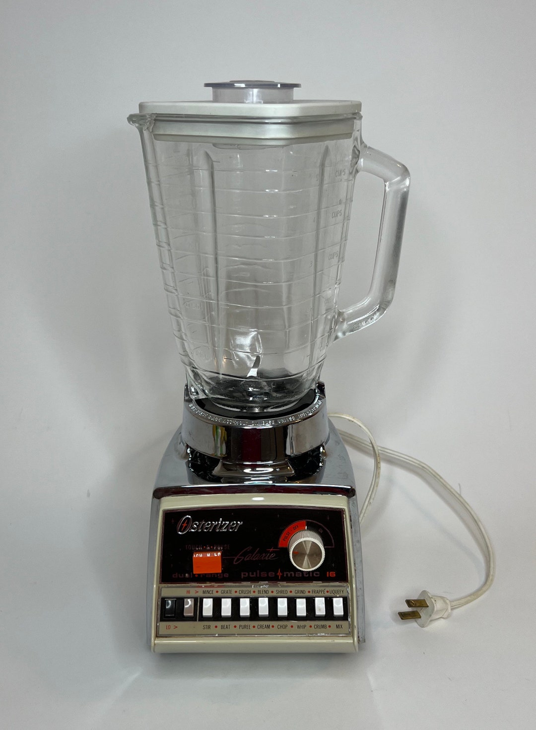 Vintage Osterizer Galaxie Pulse Matic 16 Blender Glass Pitcher Etsy