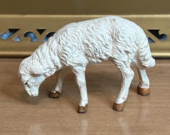 Vintage sheep lamb made in Italy nativity piece set Christmas