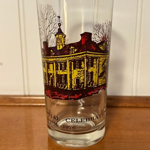 Vintage Bicentennial Celebration 1776-1976 glass tumbler drinking glass