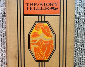 vintage 1938 young folks library the story teller by Charles e Knapp children’s book old