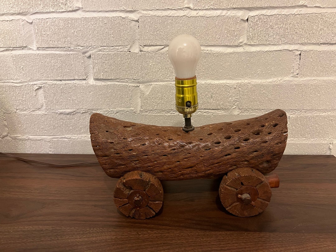 Vintage Covered Wagon Lamp Western Decor Etsy