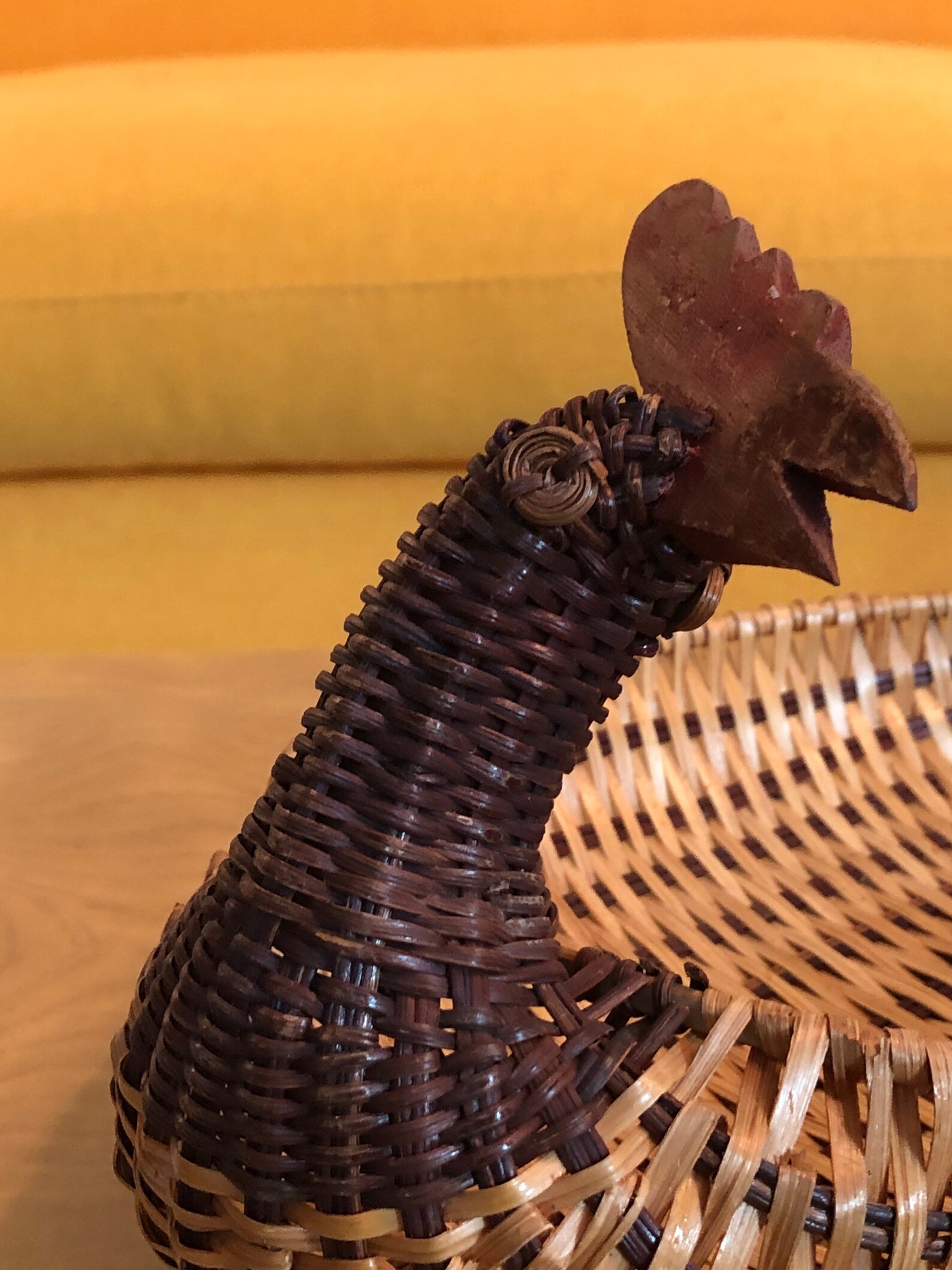 Set of 3 Vintage Rooster Chicken Baskets Kitchen Country Etsy