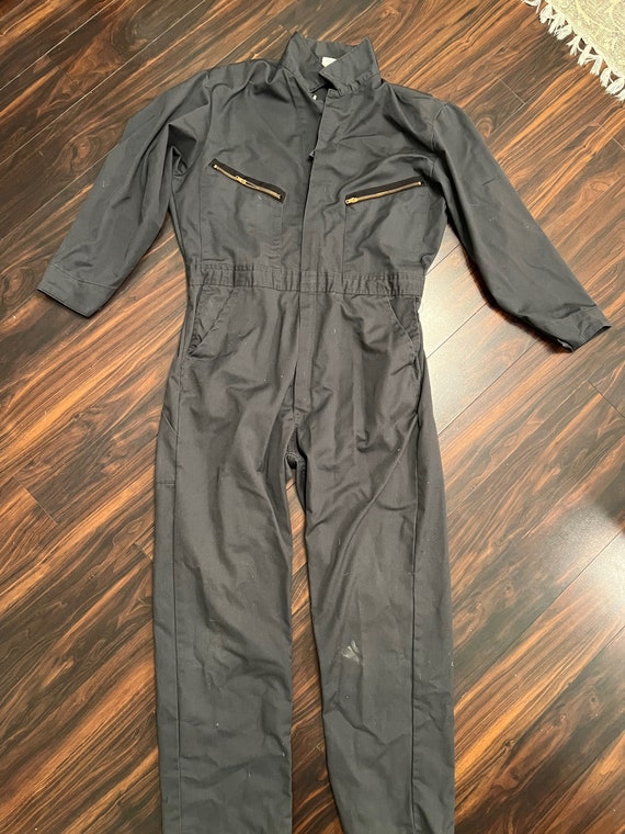 Vintage TOPPS Safety Overalls 44R workwear blue m… - image 1