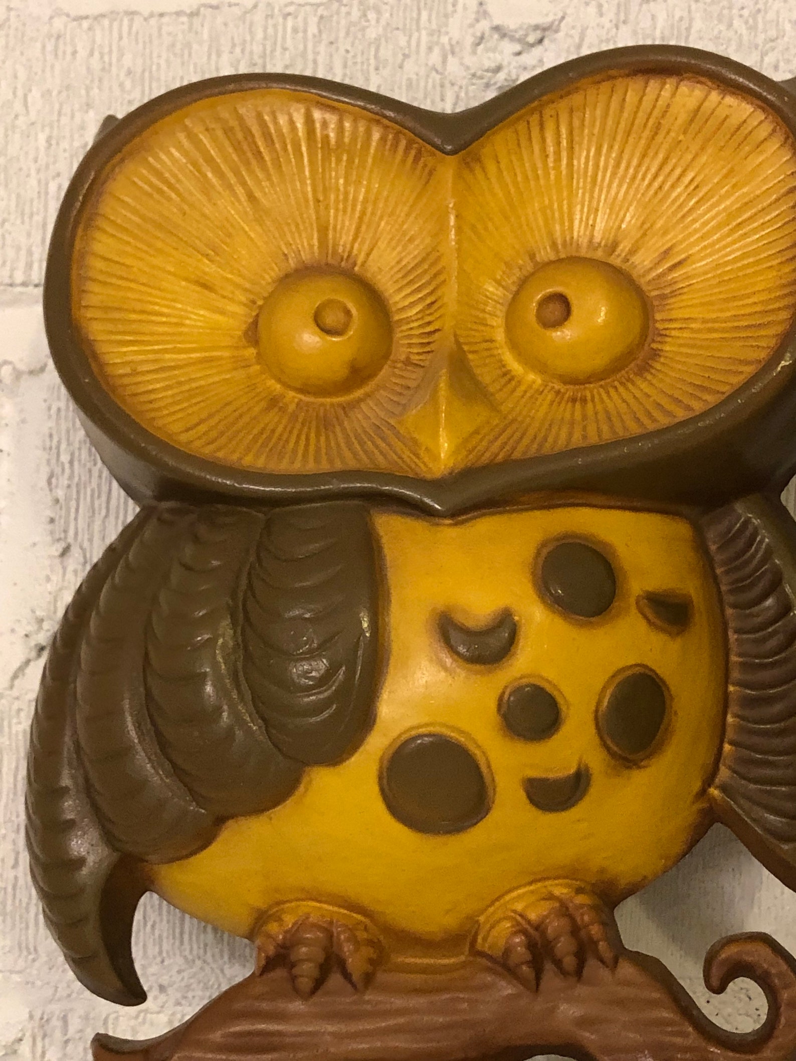 Pair of Vintage 1970 Cast Metal Sexton Owls Wall Decor Owl Etsy