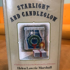 Vintage 1971 starlight and candleglow Christmas book verse by Helen Louise Marshall illustrated by Paul bacon