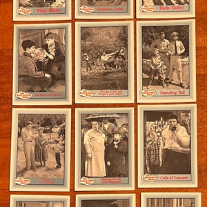 1990 Pacific Andy Griffith Show trading cards Opie Taylor Ron Howard Lot of 12