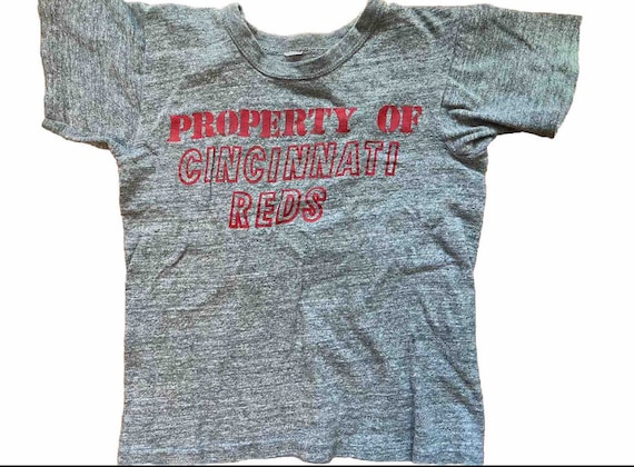 Vintage 1970’s Children’s Cincinnati Reds T shirt… - image 1