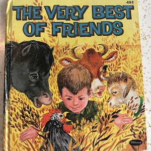Vintage 1963 The Very Best of Friends Book by Stetti Fletcher Childrens Kids