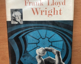 Vintage 1962 Frank Lloyd Wright First Edition Living Architecture Book by Doris Ransohoff