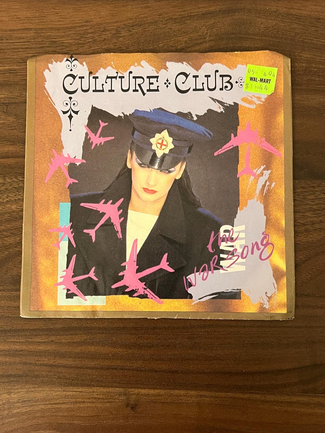 Vintage 1984 Culture Club the War Song 45 Vinyl Record With Sleeve Boy ...
