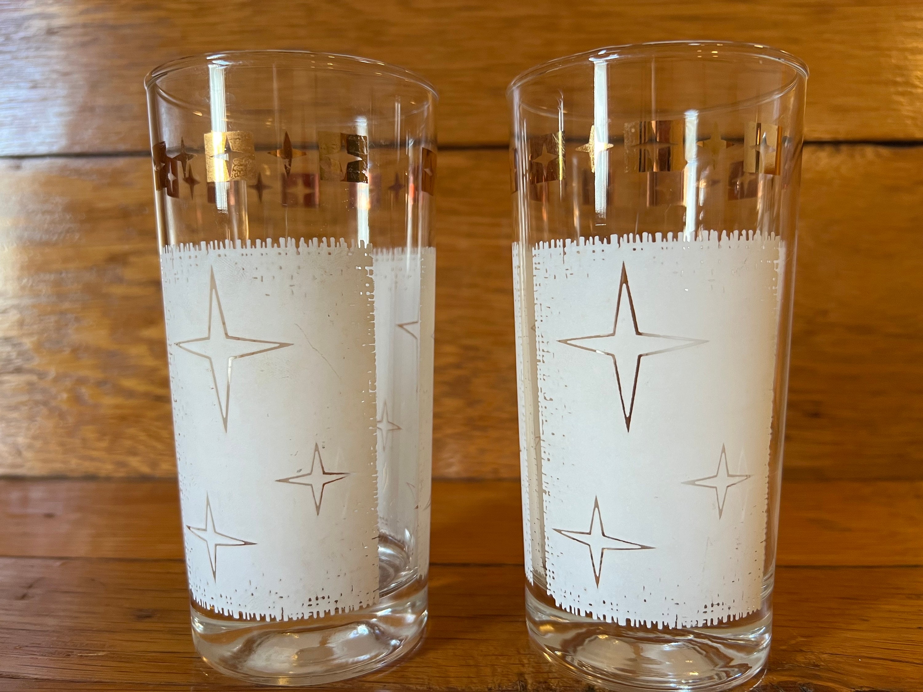 Atomic Drinkware Starburst Diamonds Collins Glasses Set of 4 Yellow & –  Pinup Parlor Boutique