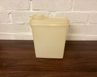 Vintage Tupperware Yellow Cereal Storage Container 