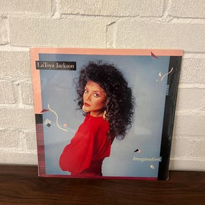 Vintage 1986 Latoya Jackson SEALED Imagination vinyl record album new in shrink wrap