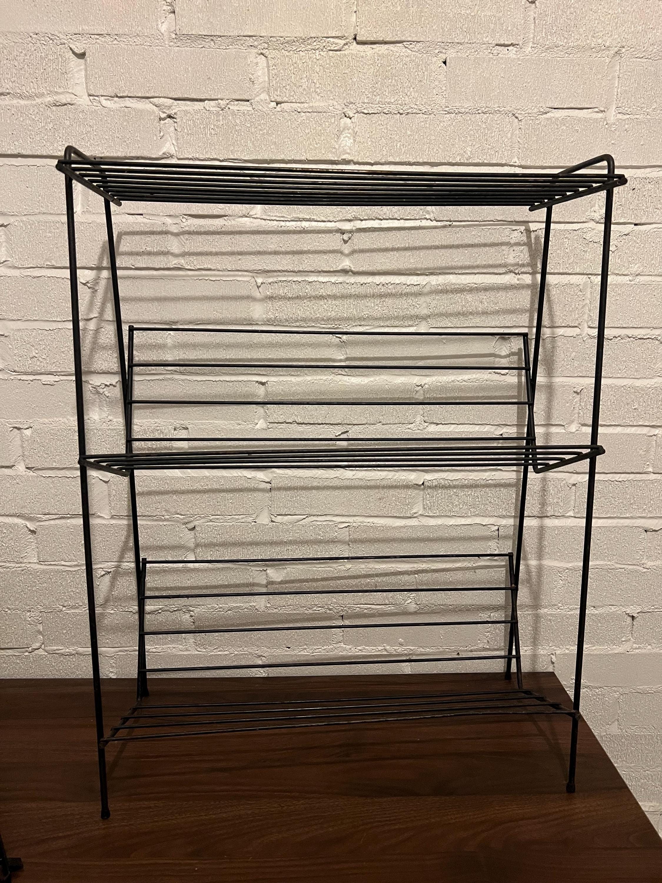 Mid Century Wire Shelf - Etsy