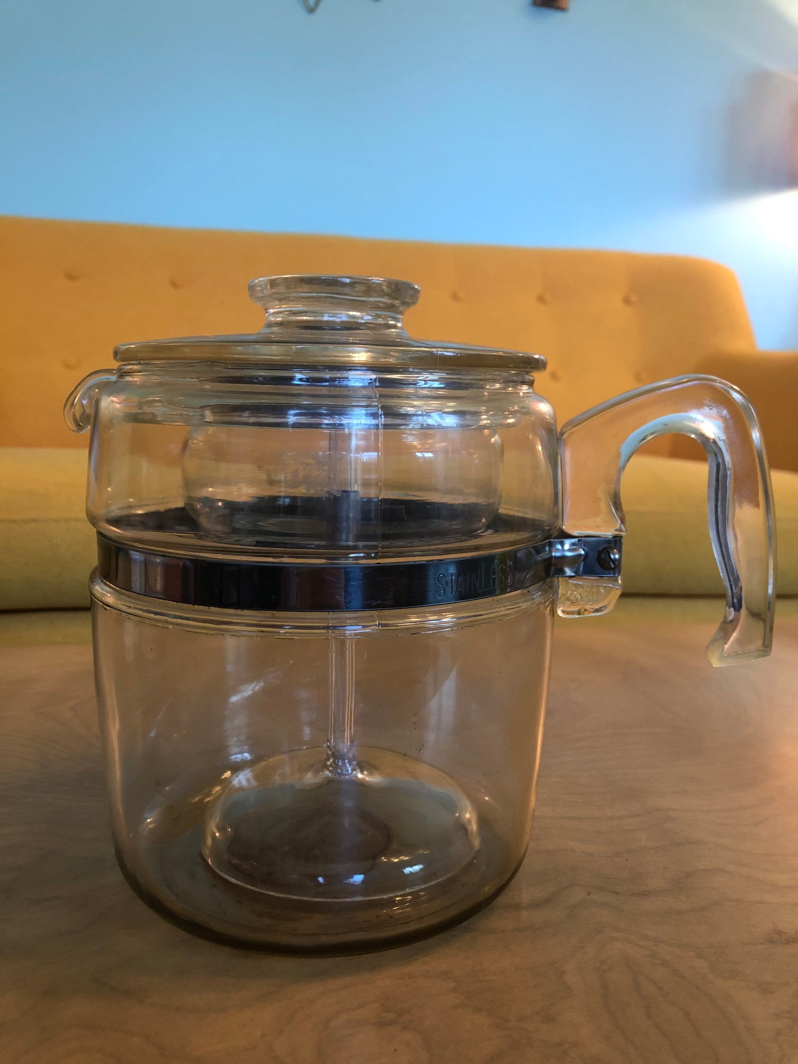 Vintage Glass Pyrex 6 Cup Coffee Percolator Complete Etsy